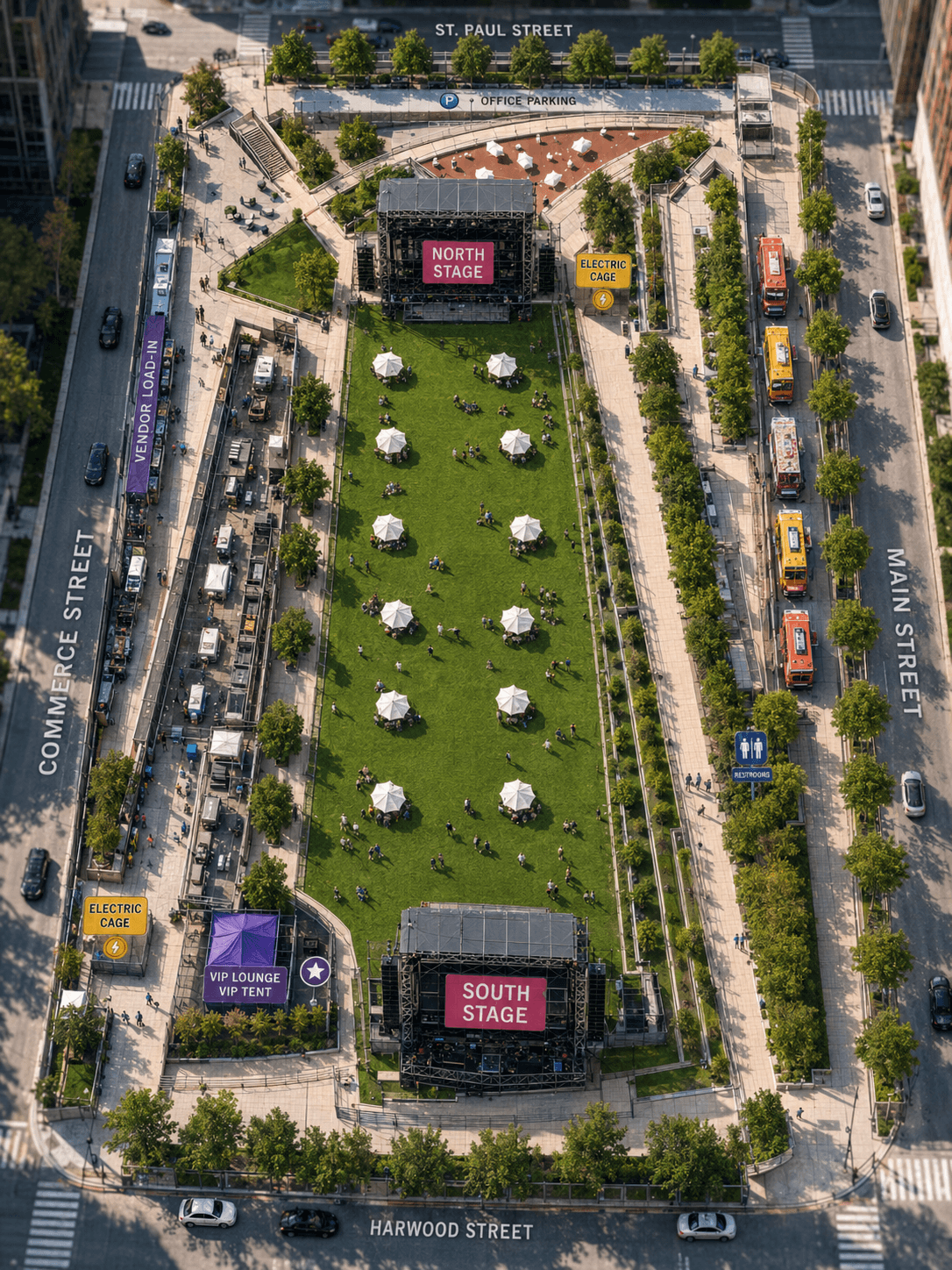 Festival Stage Aerial